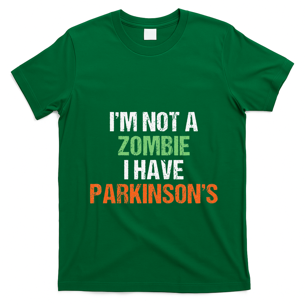 Parkinsons Funny Halloween Costume Funny Funny Parkinson Gifts T-Shirt - Irish Green