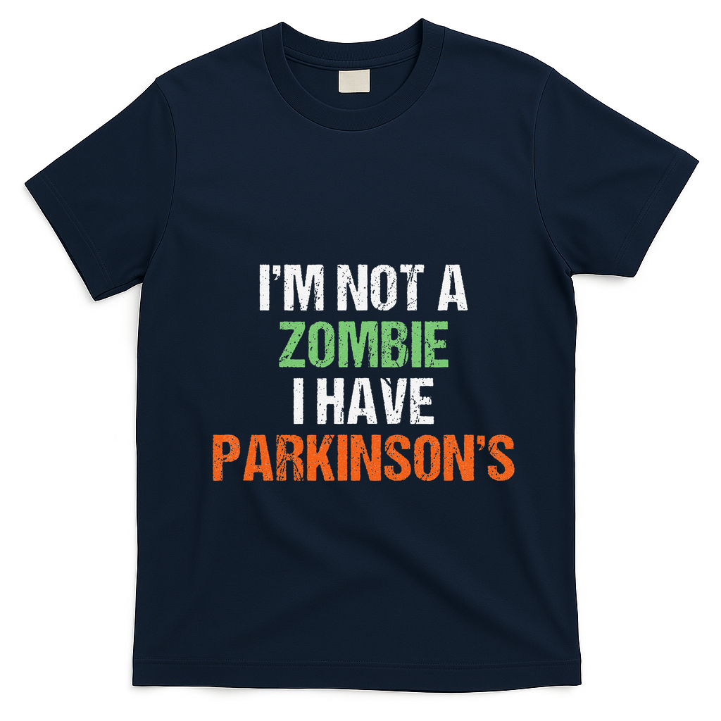 Parkinsons Funny Halloween Costume Funny Funny Parkinson Gifts T-Shirt - Navy Blue