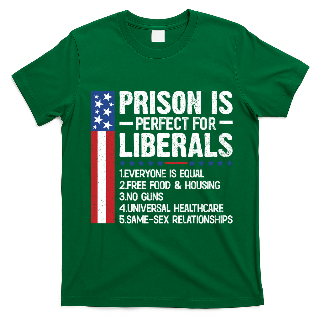 Prison For Liberals T-Shirt - Irish Green