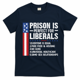 Prison For Liberals T-Shirt - Navy Blue