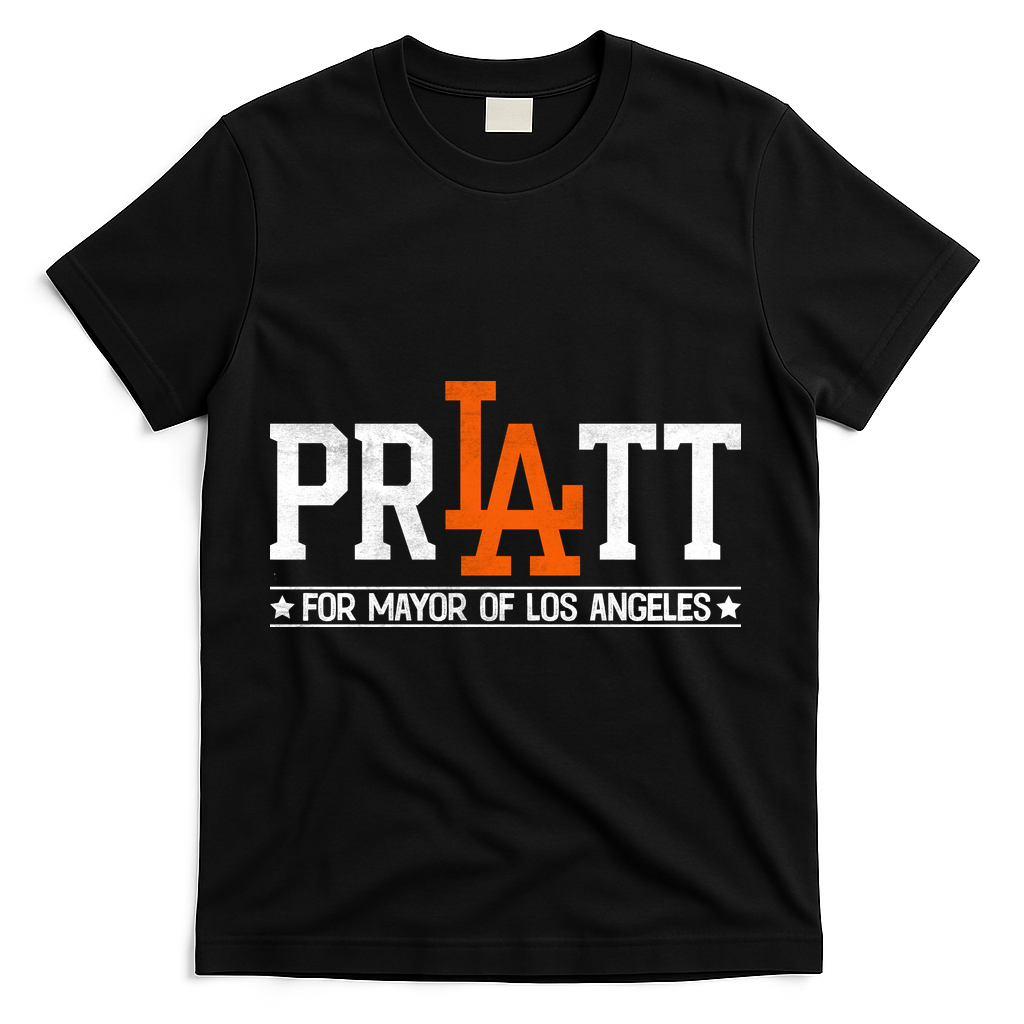 Pratt For Mayor Of Los Angeles La Fan T-Shirt - Black
