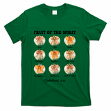 Pumpkin Fruit Of The Spirit Fall Halloween Bible Verse T-Shirt - Green