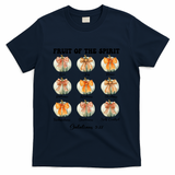 Pumpkin Fruit Of The Spirit Fall Halloween Bible Verse T-Shirt - Navy