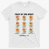 Pumpkin Fruit Of The Spirit Fall Halloween Bible Verse T-Shirt - White