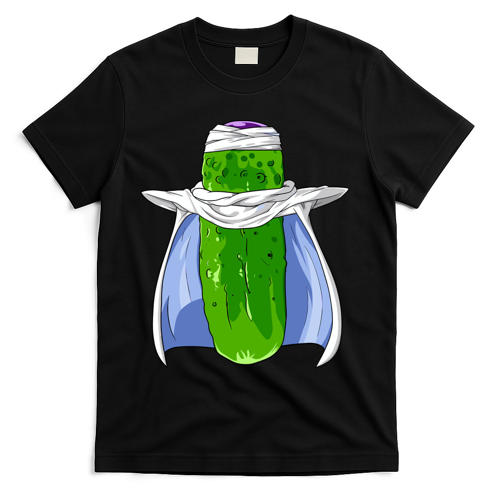 Pickel-o Funny Spoof Anime Pickle T-Shirt - Black