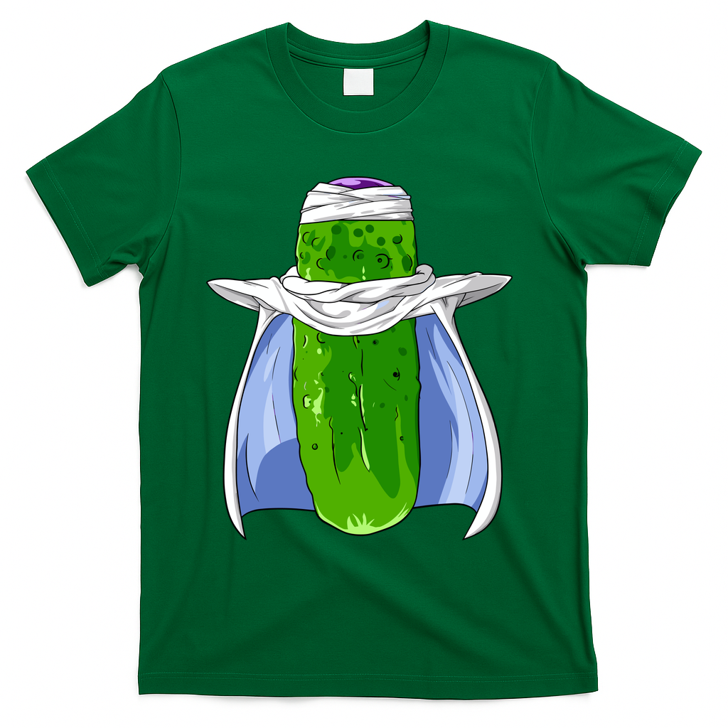 Pickel-o Funny Spoof Anime Pickle T-Shirt - Green