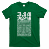 Pi For Teacher Vintage 3.14 Digits Happy Pi Day T-Shirt - Green