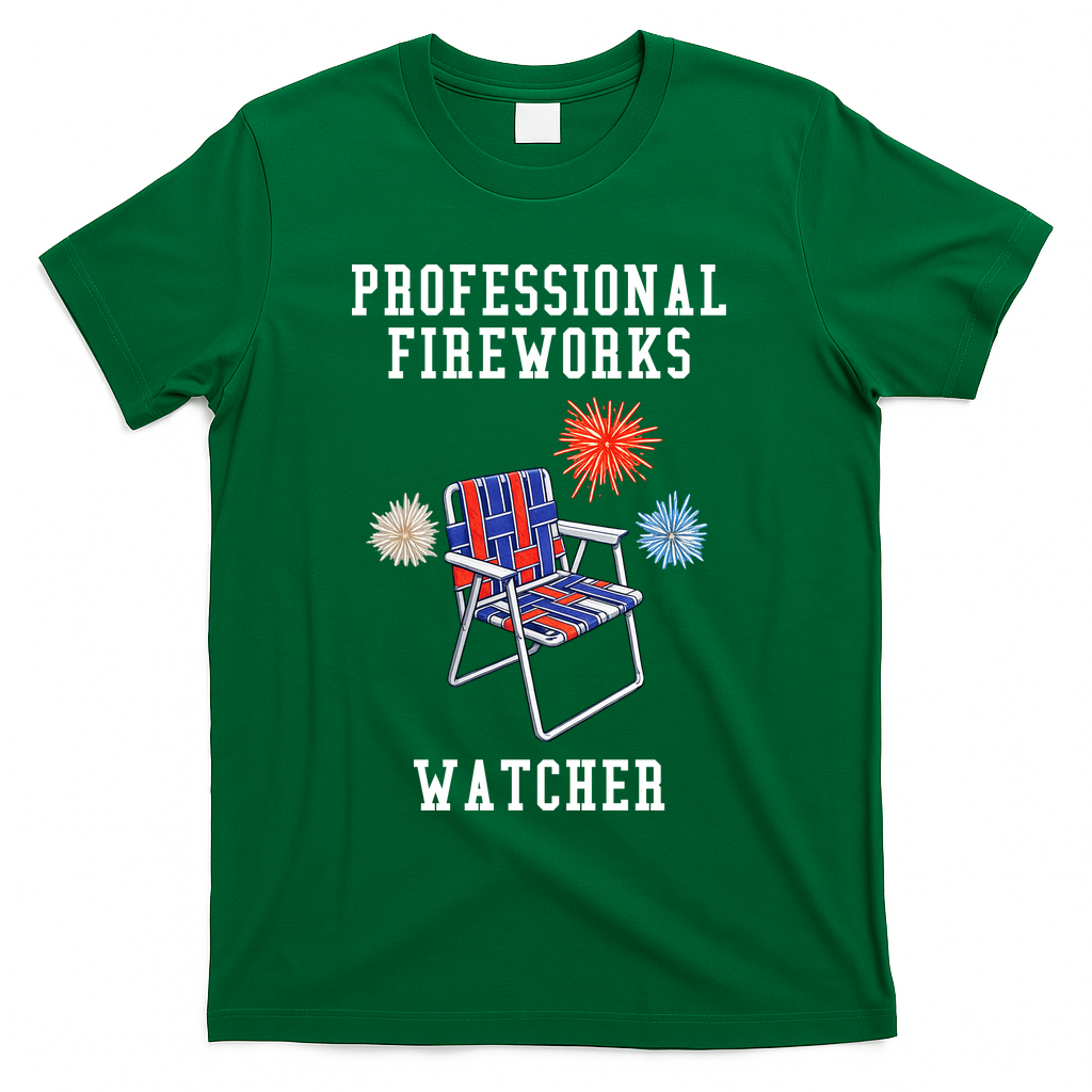 Professional Fireworks Watcher T-Shirt - Green