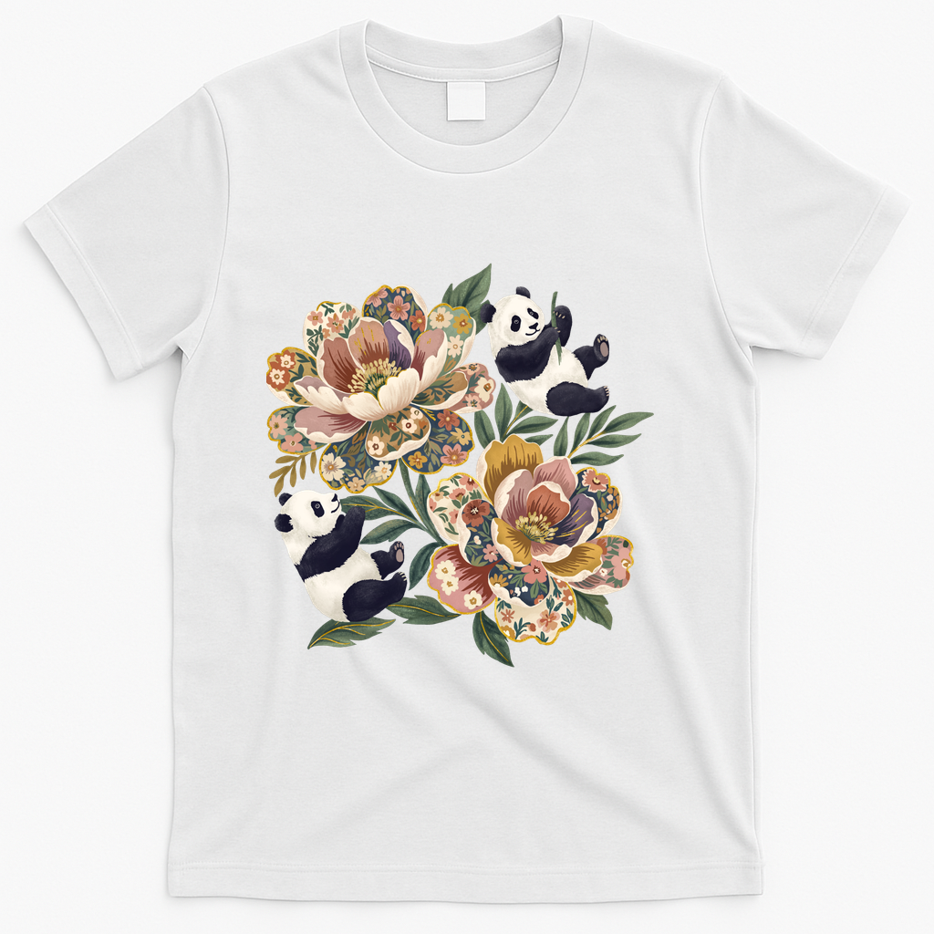 Panda Garden Blooms - White