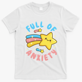 Pastel Goth Full Of Anxiety T-Shirt - White