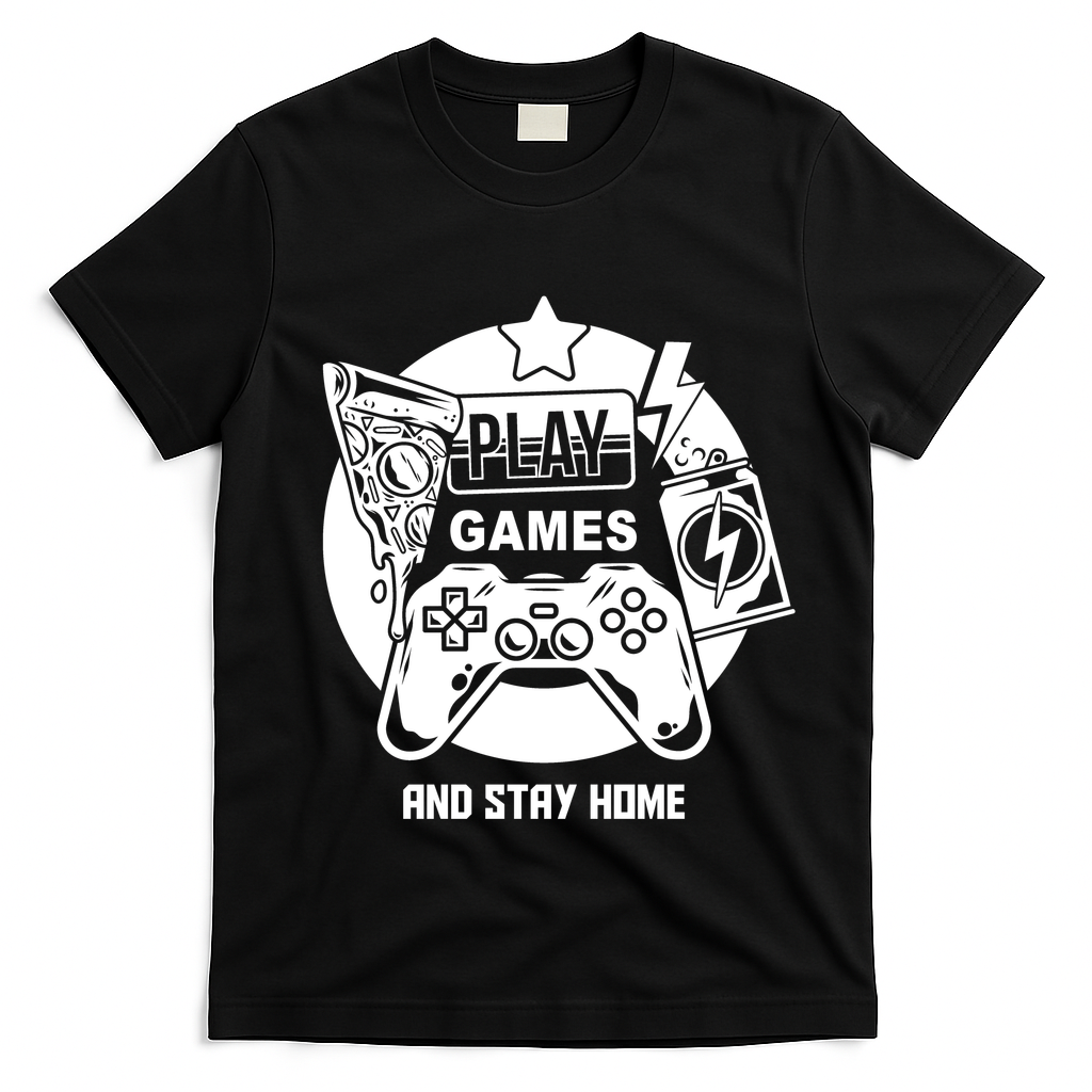 Play Games And Stay Home T-Shirt