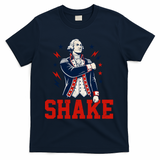 Patriotic George Washington Shake Revolutionary T-Shirt - Navy