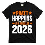 Pratt Happens 2026 Los Angeles T-Shirt - Black