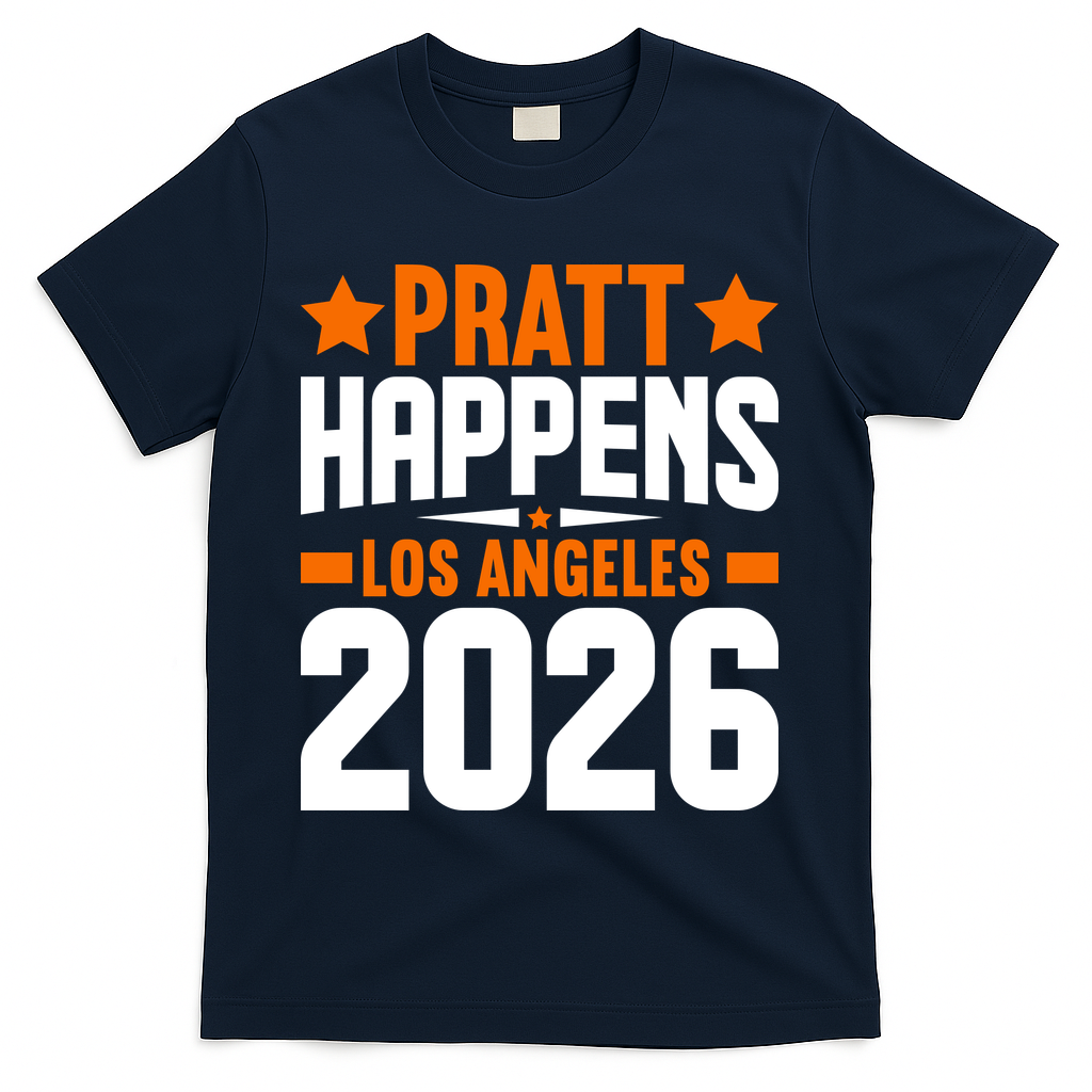 Pratt Happens 2026 Los Angeles T-Shirt - Navy