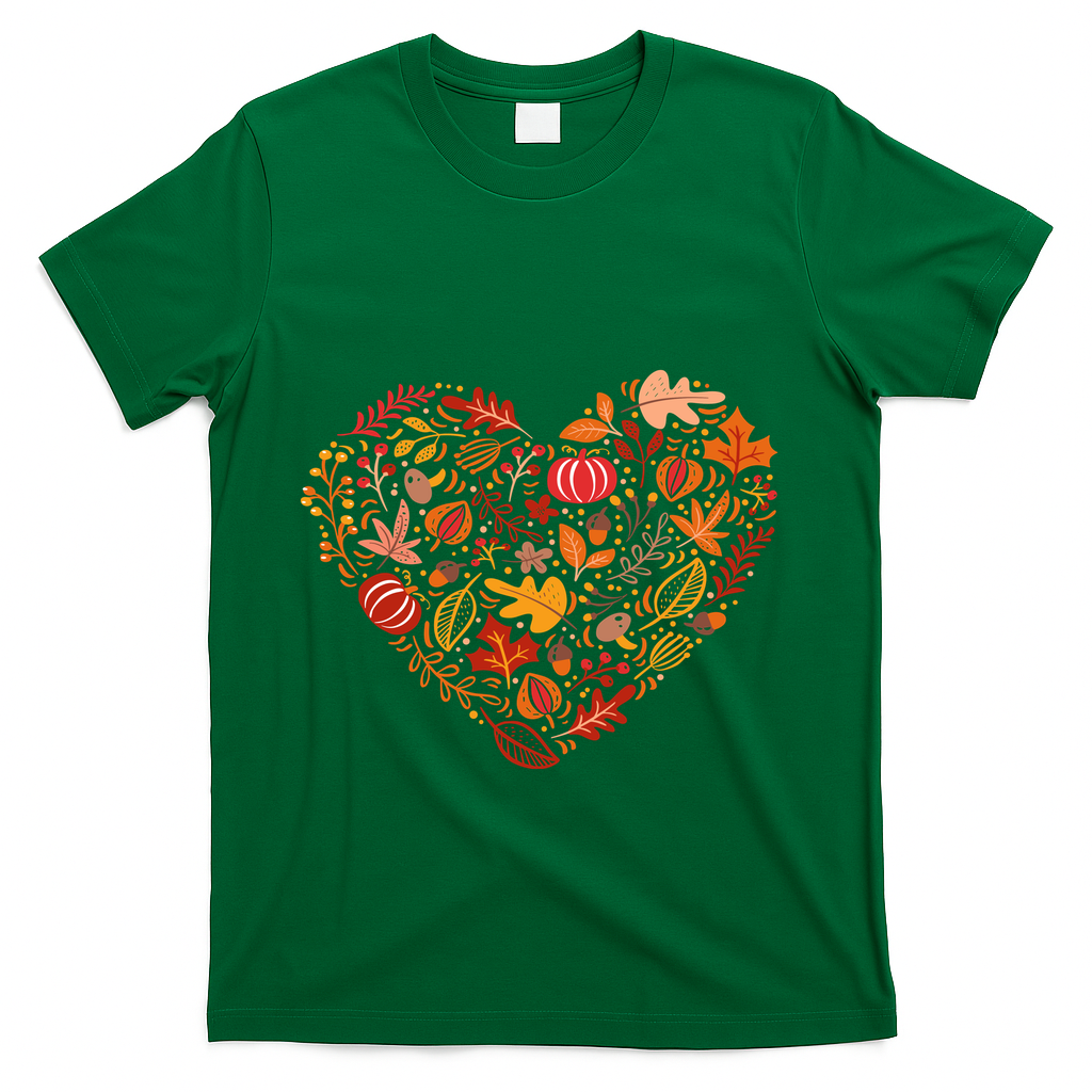 Pumpkin Heart T-Shirt - Green