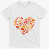 Pumpkin Heart T-Shirt - White