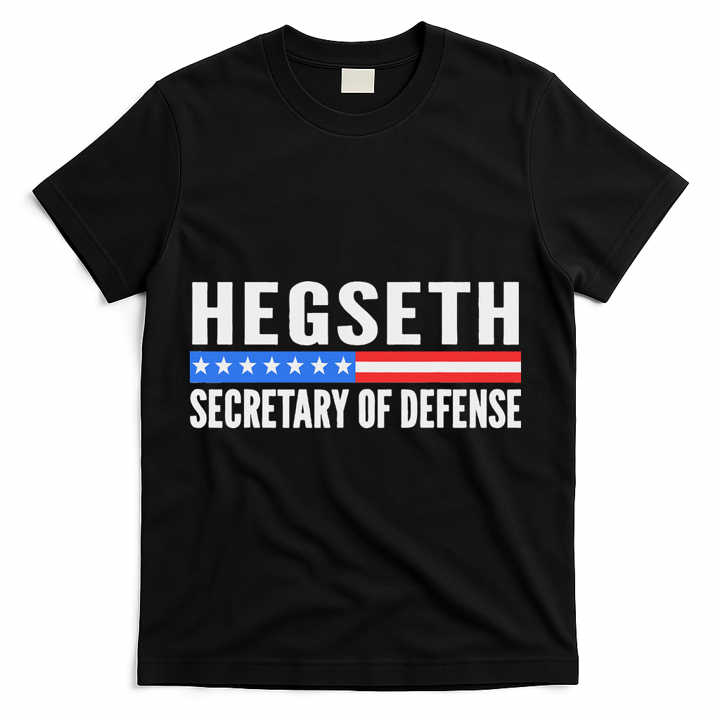 Pete Hegseth Secretary Of Defense T-Shirt - Black
