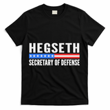 Pete Hegseth Secretary Of Defense T-Shirt - Black