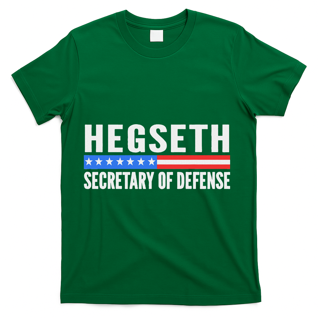 Pete Hegseth Secretary Of Defense T-Shirt - Green