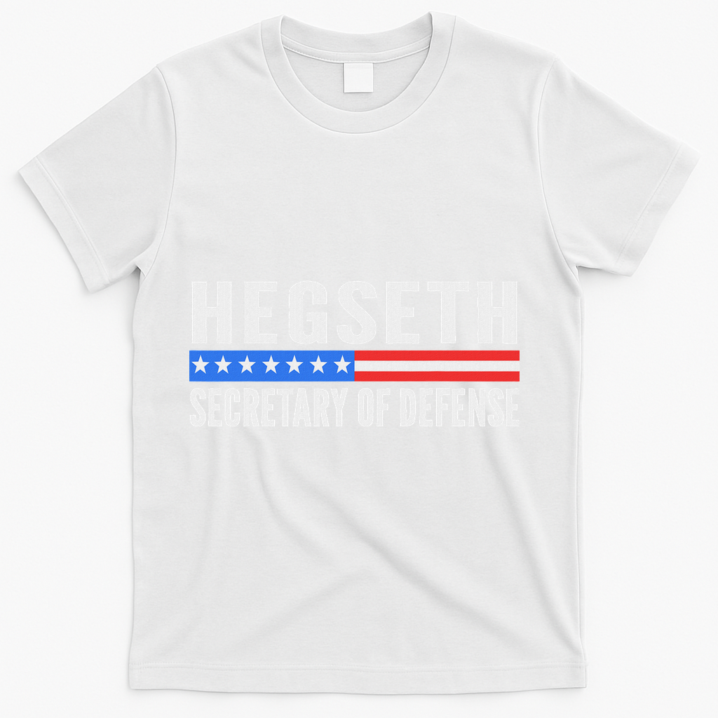 Pete Hegseth Secretary Of Defense T-Shirt - White