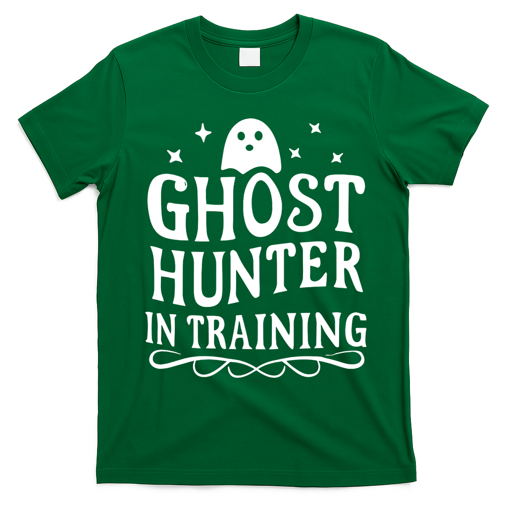 Paranormal Investigator Ghost Hunter In Training T-Shirt - Irish Green