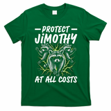 Protect Jimothy At All Cost Funny Raccoon Meme T-Shirt - Irish Green