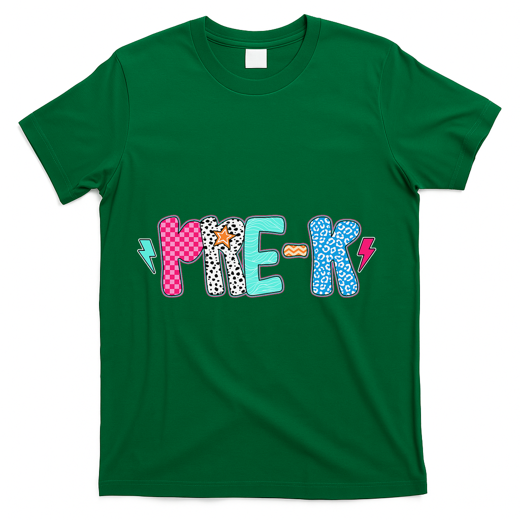 Pre K Teacher Student First Day Of School Back To School T-Shirt - Green