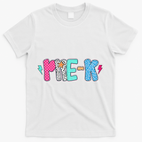 Pre K Teacher Student First Day Of School Back To School T-Shirt - White