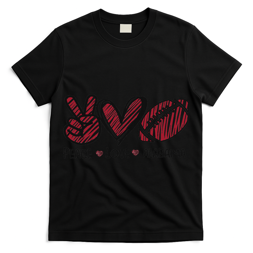 Peace Love Alabama T-Shirt