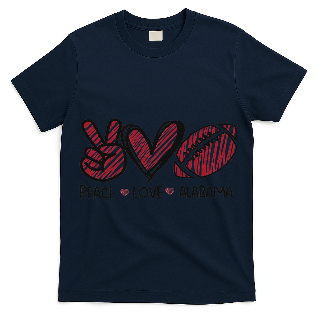 Peace Love Alabama T-Shirt