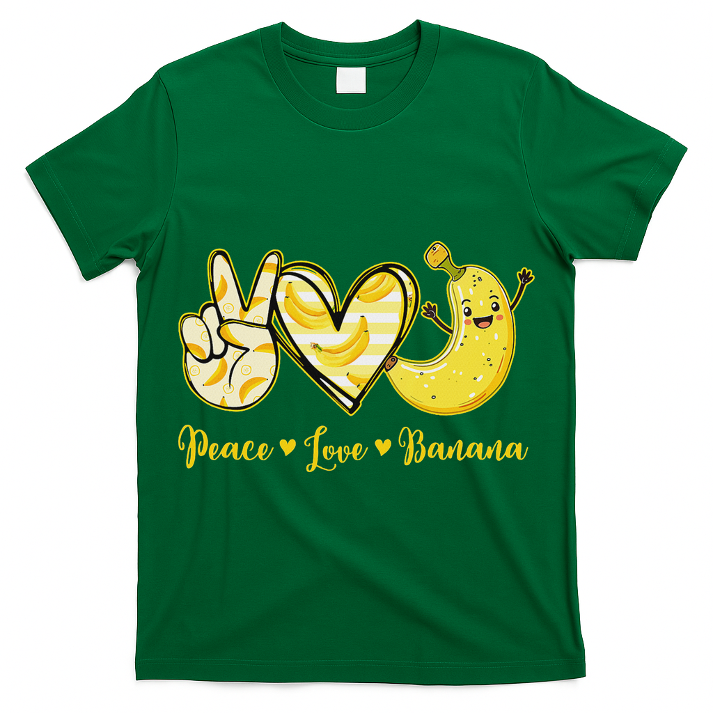 Peace Love Bananas Fresh Banana Fruit Lover Women T-Shirt