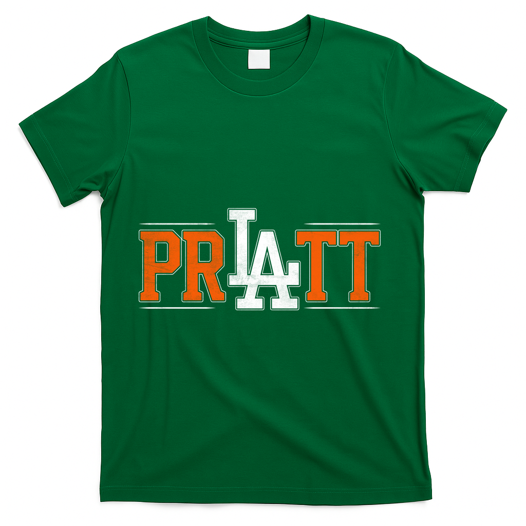 Pratt LA  Los Angeles T-Shirt - Green