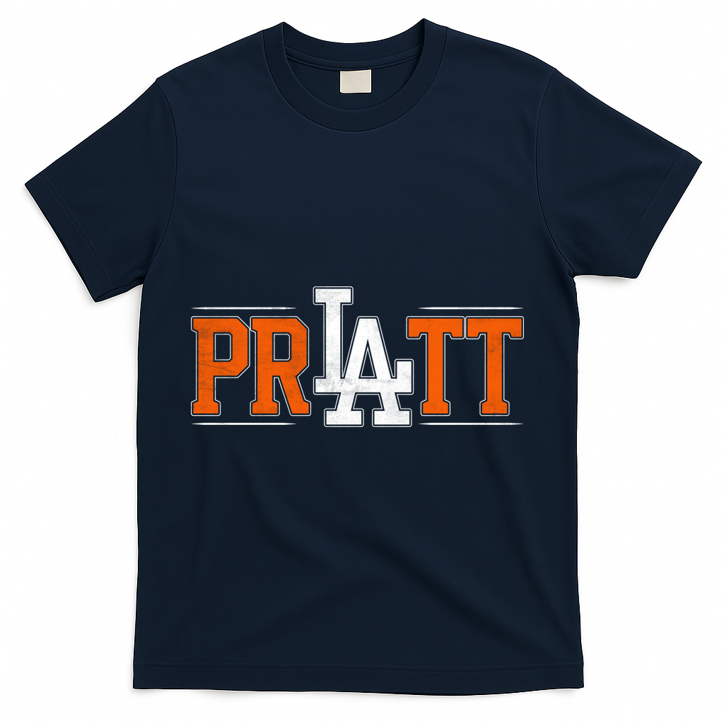 Pratt LA  Los Angeles T-Shirt - Navy
