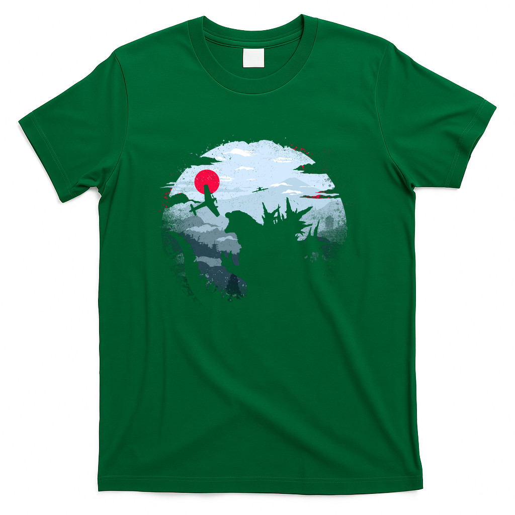 Prehistoric Monster Japan Mount Fuji - Green
