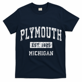 Plymouth Michigan Mi Vintage Sports T-Shirt