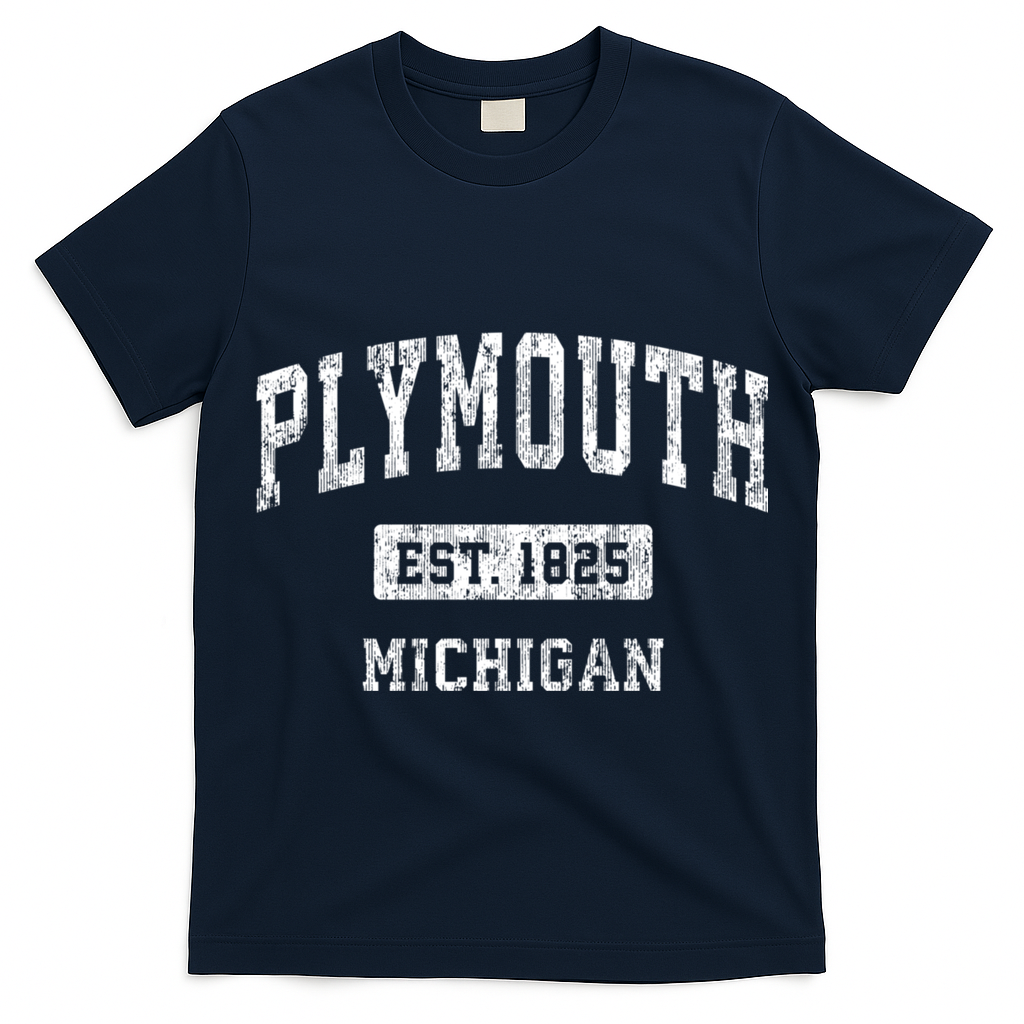Plymouth Michigan Mi Vintage Sports T-Shirt