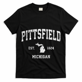 Pittsfield Michigan Mi Vintage Established Athletic Sports Design T-Shirt