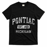 Pontiac Michigan Mi Vintage Established Sports T-Shirt
