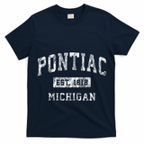 Pontiac Michigan Mi Vintage Established Sports T-Shirt