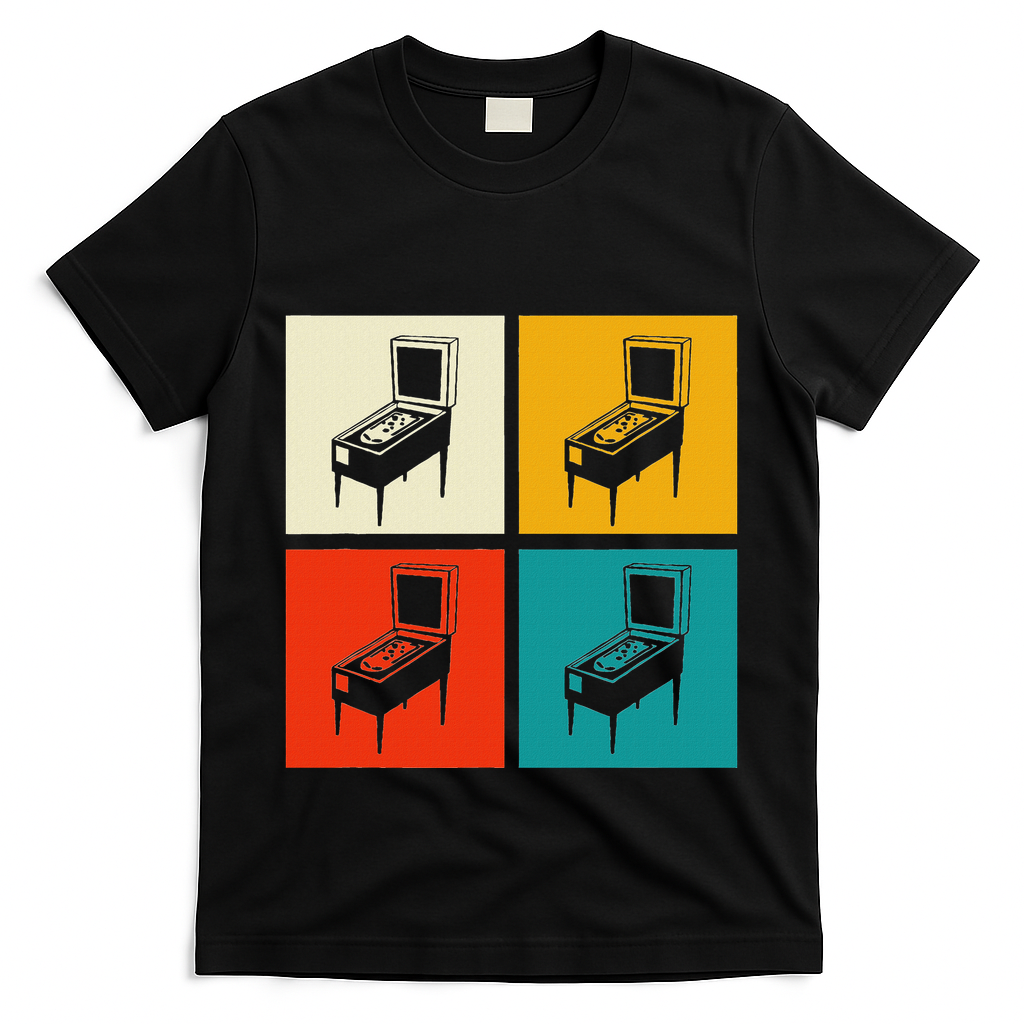 Pinball Machine Pinball Player Retro T-Shirt