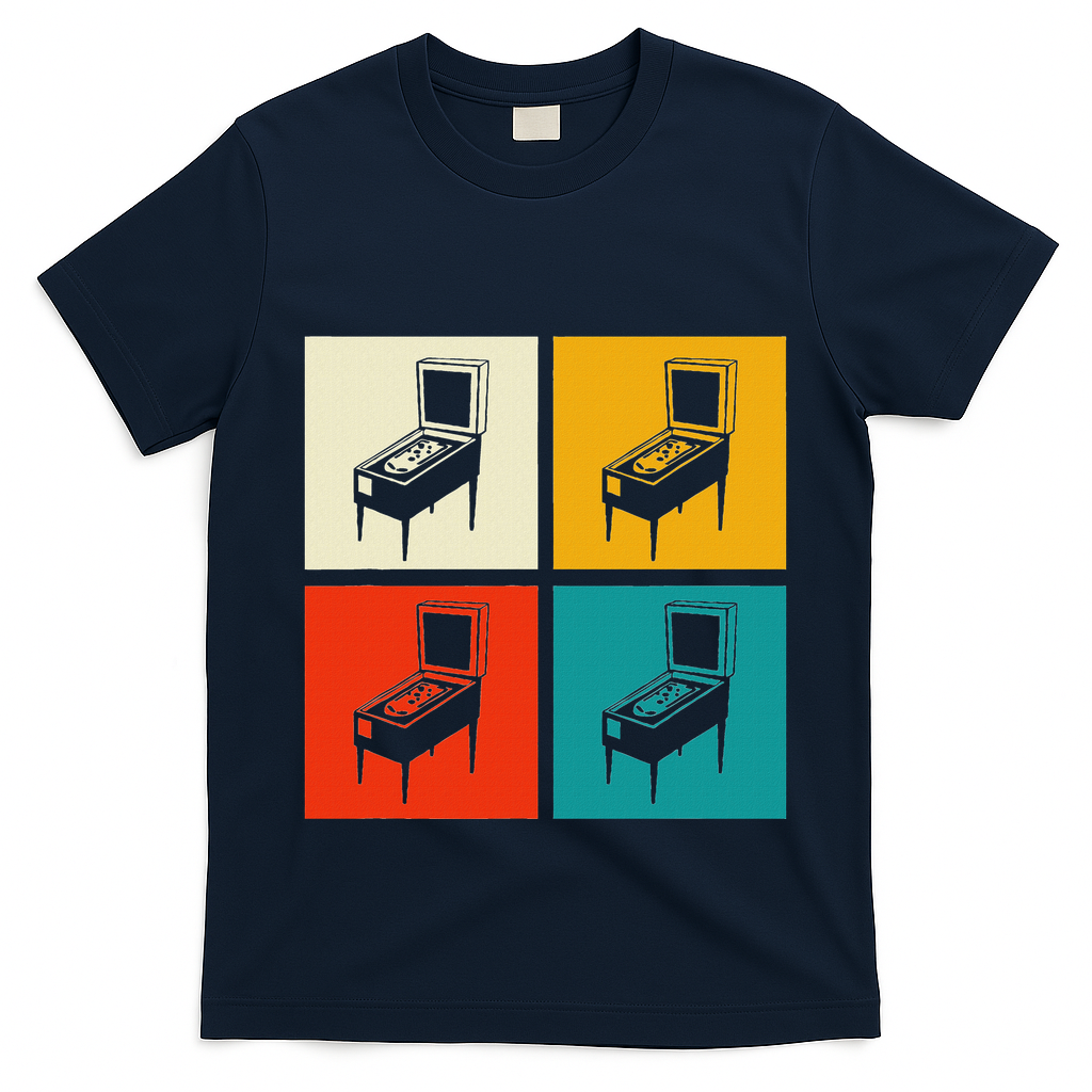 Pinball Machine Pinball Player Retro T-Shirt