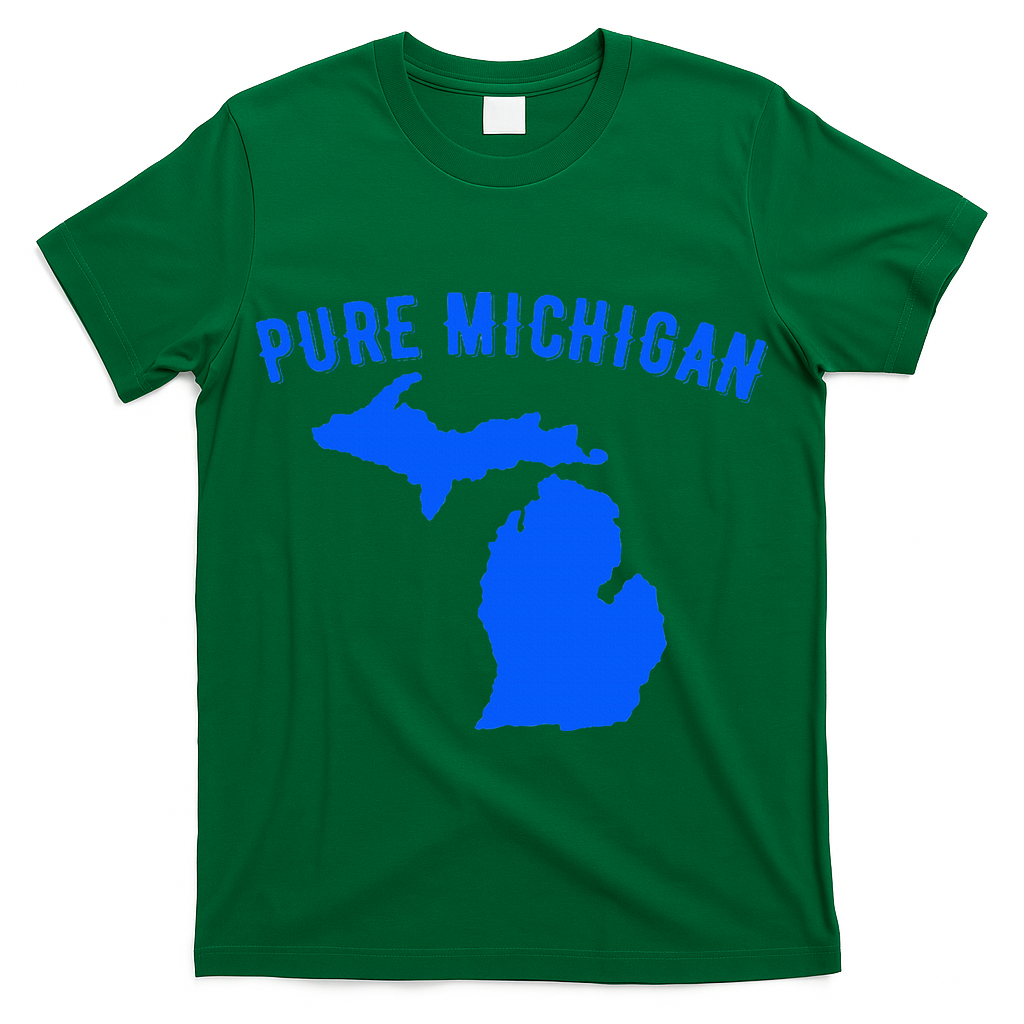 Pure Michigan Vacation Water Lake Fun Gift Idea T-Shirt