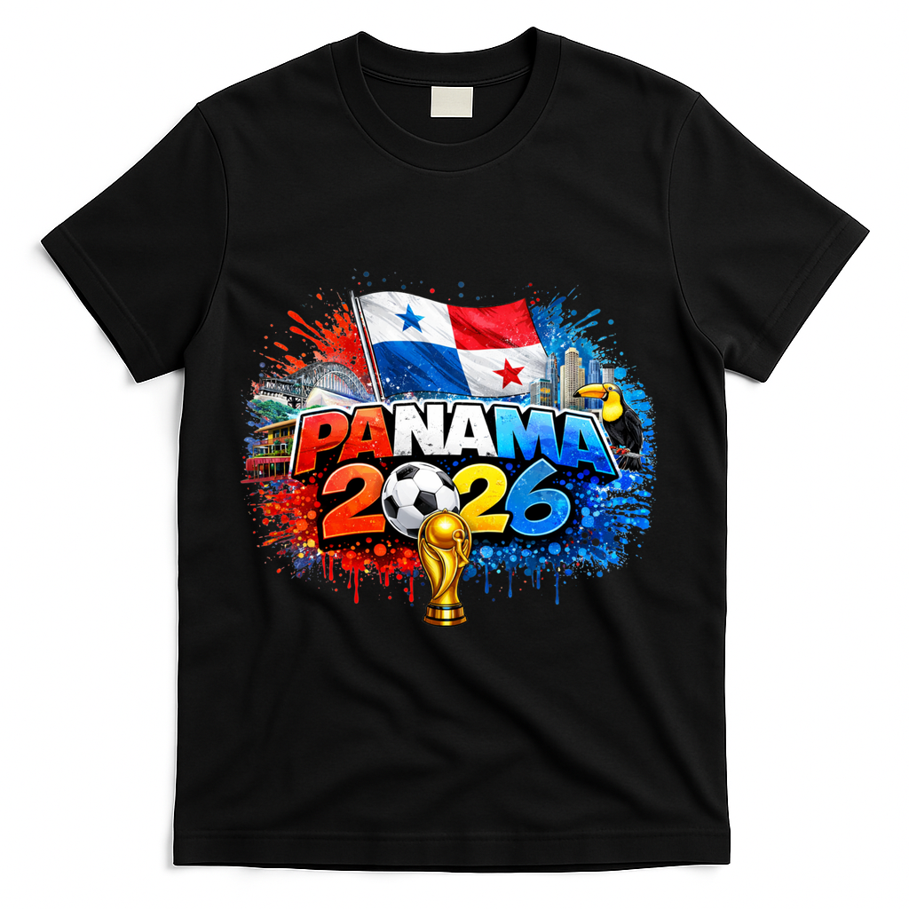 PANAMA North America Soccer Tournament 2026 T-Shirt - Black