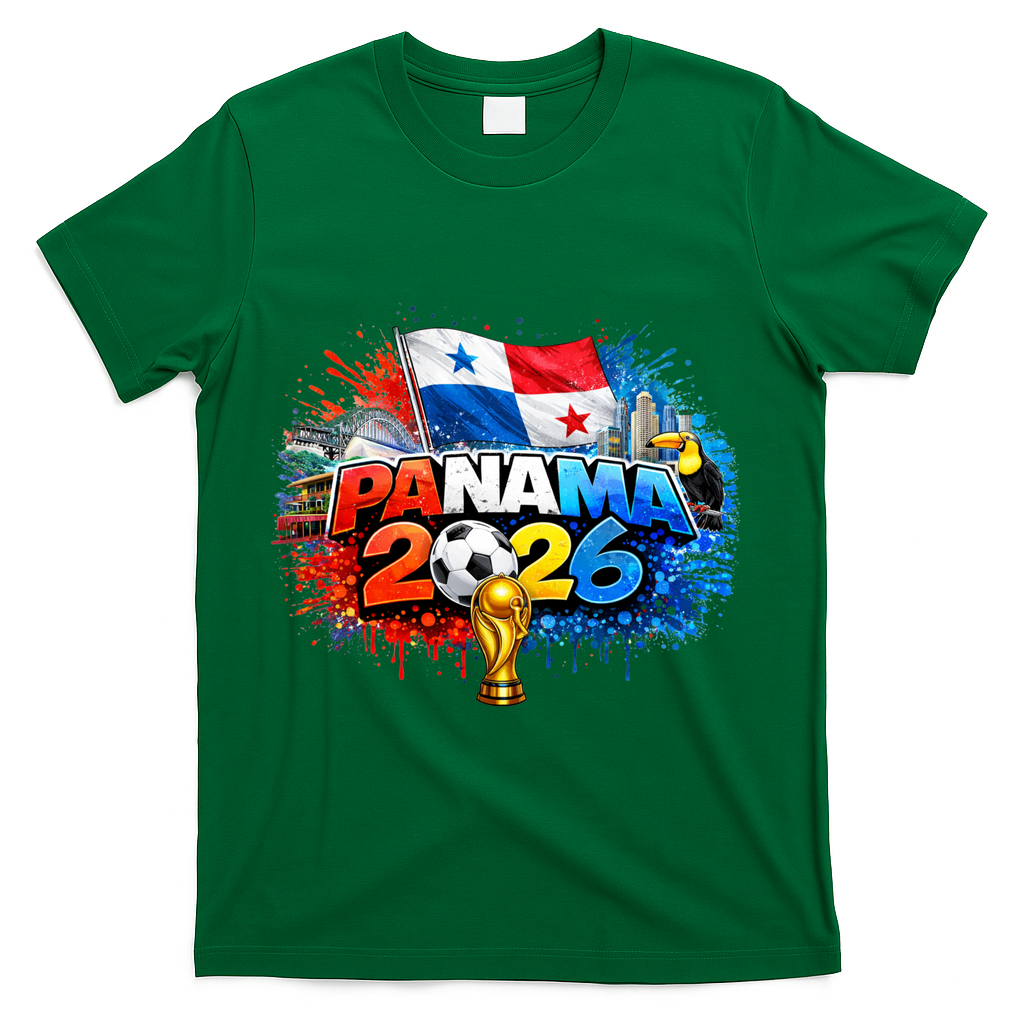 PANAMA North America Soccer Tournament 2026 T-Shirt - Green