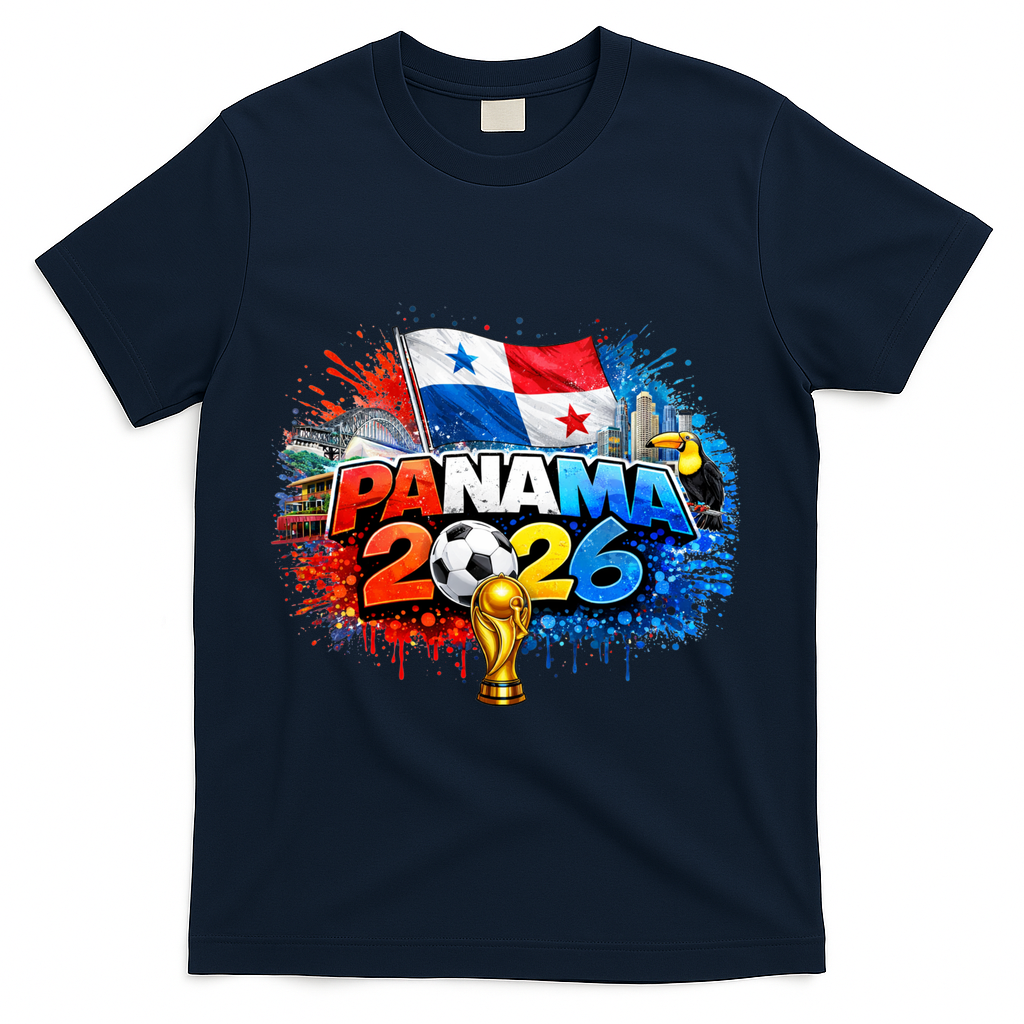 PANAMA North America Soccer Tournament 2026 T-Shirt - Navy