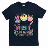 Peace Out 1st First Grade Graduation Last Day Of School T-Shirt - Navy
