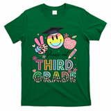 Peace Out 3rd Third Grade Graduation Last Day Of School T-Shirt - Green