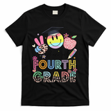 Peace Out 4th Fourth Grade Graduation Last Day Of School T-Shirt - Black