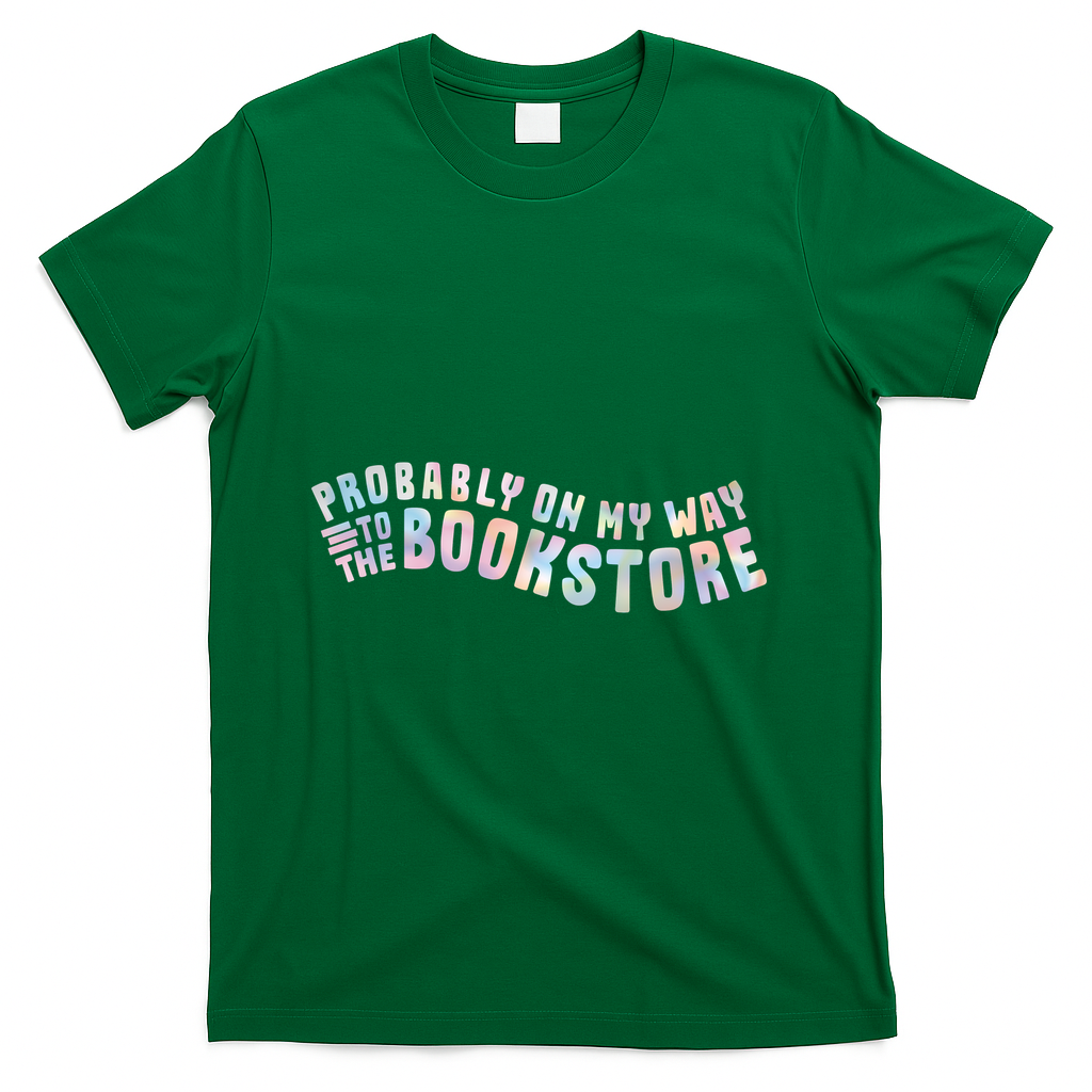 probably on my way to the bookstore | holographic - Green