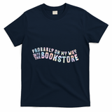 probably on my way to the bookstore | holographic - Navy